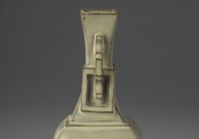 图片[3]-Purple-granule vase with handles in moon white glaze, Ming to Qing dynasty, 17th-18th century-China Archive